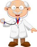 Fumetto di medico con lo stetoscopio illustrazione vettoriale Fumetto di medico con lo stetoscopio illustrazione vettoriale
