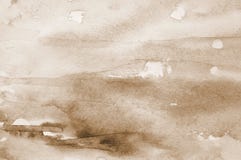 Fundo abstrato da aguarela na textura de papel No sepia tonificado fotos de stock Fundo abstrato da aguarela na textura de papel No sepia tonificado fotos de stock