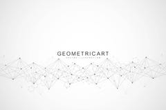 Fundo abstrato geométrico com linha e os pontos conectados Molécula e comunicação da estrutura Conceito científico para ilustração do vetor Fundo abstrato geométrico com linha e os pontos conectados Molécula e comunicação da estrutura Conceito científico para ilustração do vetor