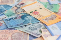 Fundo asiático das moedas Fundo asiático das moedas