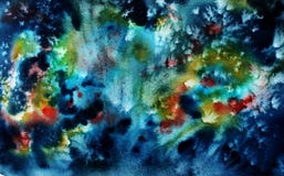 Fundo colorido do espa?o da aquarela ilustração do vetor Fundo colorido do espa?o da aquarela ilustração do vetor
