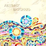Fundo com elementos geométricos do mosaico ilustração royalty free Fundo com elementos geométricos do mosaico ilustração royalty free