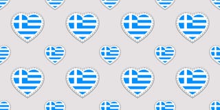 Fundo de Grécia Teste padrão sem emenda da bandeira Grecian Stikers do vetor Símbolos dos corações do amor Boa escolha para págin ilustração do vetor Fundo de Grécia Teste padrão sem emenda da bandeira Grecian Stikers do vetor Símbolos dos corações do amor Boa escolha para págin ilustração do vetor