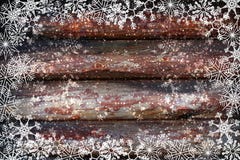 Fundo do Natal com frame dos flocos de neve imagem de stock Fundo do Natal com frame dos flocos de neve imagem de stock