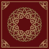 Fundo do ouro do vintage, quadro decorativo quadrado do vetor com pla Foto de Stock Fundo do ouro do vintage, quadro decorativo quadrado do vetor com pla Foto de Stock