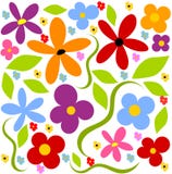 Fundo do prado da flor ilustração royalty free Fundo do prado da flor ilustração royalty free