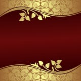 Fundo elegante com beiras douradas florais. ilustração stock Fundo elegante com beiras douradas florais. ilustração stock