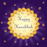 Fundo feliz do cumprimento do feriado de Israel do Hanukkah ilustração royalty free Fundo feliz do cumprimento do feriado de Israel do Hanukkah ilustração royalty free
