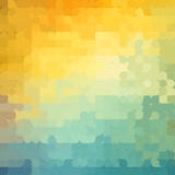Fundo geométrico abstrato com círculos alaranjados, azuis e amarelos Projeto ensolarado do verão ilustração royalty free Fundo geométrico abstrato com círculos alaranjados, azuis e amarelos Projeto ensolarado do verão ilustração royalty free