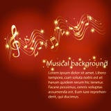 Fundo musical abstrato com pauta musical do ouro ilustração stock Fundo musical abstrato com pauta musical do ouro ilustração stock