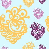 Fundo sem emenda das flores no estilo oriental ilustração do vetor Fundo sem emenda das flores no estilo oriental ilustração do vetor