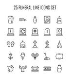 Funeral icon set vector illustration Funeral icon set vector illustration