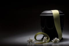 Funeral mourning urn, for obituary