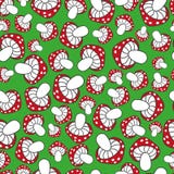 Funghi svegli del modello senza cuciture illustrazione di stock Funghi svegli del modello senza cuciture illustrazione di stock