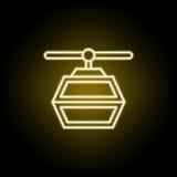 funicular icon in neon style. Signs and symbols can be used for web, logo, mobile app, UI, UX stock illustration funicular icon in neon style. Signs and symbols can be used for web, logo, mobile app, UI, UX stock illustration