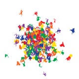 Funky kleurrijke confettientextuur vector illustratie Funky kleurrijke confettientextuur vector illustratie
