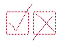 Funky check marks stock illustration Funky check marks stock illustration