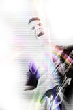 Funky Zanger van de Gitaar stock illustratie Funky Zanger van de Gitaar stock illustratie