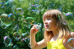 Funny animals shaped soap bubbles