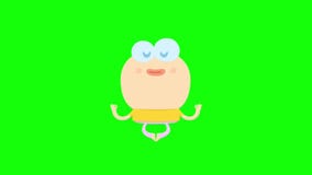 Cartoon Funny Animation Gif Character on Isolated Background. Melancholic  Bird. Stock Video - Video of smile, isolated: 192829745
