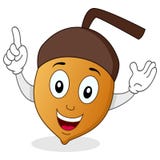 Funny Cartoon Acorn Character Stock Photography Funny Cartoon Acorn Character Stock Photography