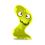 Funny cartoon green friendly slimy monster. Cute bright jelly character vector Illustration vector illustration Funny cartoon green friendly slimy monster. Cute bright jelly character vector Illustration vector illustration