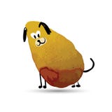 Funny dog. Watercolor sketch for your design Stock Photography Funny dog. Watercolor sketch for your design Stock Photography