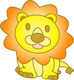 Funny lion - vector illustration Stock Images Funny lion - vector illustration Stock Images
