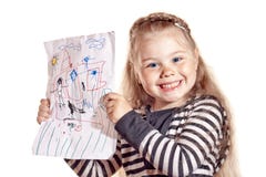 Funny Little Girl Royalty Free Stock Photo