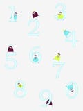 Funny numbers royalty free illustration Funny numbers royalty free illustration