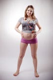 Funny Pregnant Woman Stock Photos