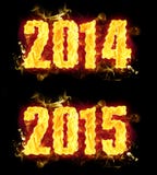 Fuoco 2014 2015 royalty illustrazione gratis Fuoco 2014 2015 royalty illustrazione gratis