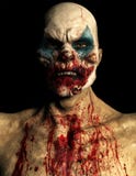 Furchtsamer schlechter Halloween-Clown Isolated Stockfotografie Furchtsamer schlechter Halloween-Clown Isolated Stockfotografie