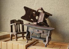 Furniture warehouse. Restoration of antiques. stock photos Furniture warehouse. Restoration of antiques. stock photos