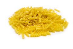 Fusilli makaron odizolowywający na białym tle zdjęcie stock Fusilli makaron odizolowywający na białym tle zdjęcie stock
