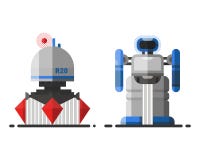 Futur caractère robotique d'icône d'élément de conception futuriste de jouet et de cyborg de la science de vintage de robot de ma illustration de vecteur Futur caractère robotique d'icône d'élément de conception futuriste de jouet et de cyborg de la science de vintage de robot de ma illustration de vecteur