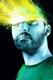 Futurist Man With Glasses Royalty Free Stock Images Futurist Man With Glasses Royalty Free Stock Images