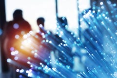 Futuristic abstract internet connection network with silhouette of business team stock photography Futuristic abstract internet connection network with silhouette of business team stock photography