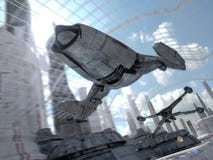 Futuristic sci-fi speed race royalty free illustration Futuristic sci-fi speed race royalty free illustration