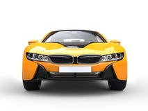 Futuristic yellow sports car Stock Photography Futuristic yellow sports car Stock Photography