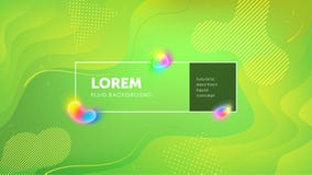 Futuristische vloeibare abstracte achtergrond Vloeibare groene gele gradiënt geometrische vormen EPS 10 vector vector illustratie Futuristische vloeibare abstracte achtergrond Vloeibare groene gele gradiënt geometrische vormen EPS 10 vector vector illustratie