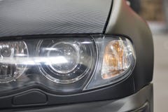 Futuristischer Autoscheinwerfer stockfotos Futuristischer Autoscheinwerfer stockfotos