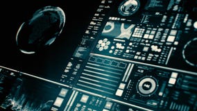 Futurystyczny interfejs, Digital parawanowy/Wyszczególnialiśmy abstrakcjonistycznego tło zdjęcie wideo Futurystyczny interfejs, Digital parawanowy/Wyszczególnialiśmy abstrakcjonistycznego tło zdjęcie wideo