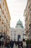 Fußgängerstraße und Architektur von Wien-Stadt stockfotos Fußgängerstraße und Architektur von Wien-Stadt stockfotos
