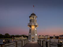 Fyr på hotellet för Disney yachtklubba arkivfoton Fyr på hotellet för Disney yachtklubba arkivfoton