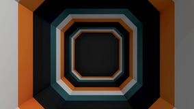 Fyrkant färgad tunnel Abstrakt animering av en fyrkantig mångfärgad tunnel vektor illustrationer Fyrkant färgad tunnel Abstrakt animering av en fyrkantig mångfärgad tunnel vektor illustrationer