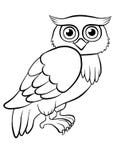 Färga sidor _ gullig owl stock illustrationer Färga sidor _ gullig owl stock illustrationer