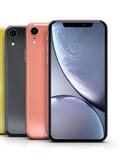 Färger för Apple iPhone XR, vertikal position som arrangera i rak linje vektor illustrationer Färger för Apple iPhone XR, vertikal position som arrangera i rak linje vektor illustrationer