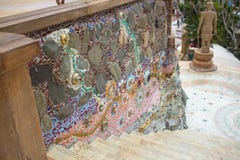 Färgrik mosaisk modern tappninggarnering arkivbilder Färgrik mosaisk modern tappninggarnering arkivbilder