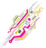 färgrikt elektroniskt för strömkrets royaltyfri illustrationer färgrikt elektroniskt för strömkrets royaltyfri illustrationer